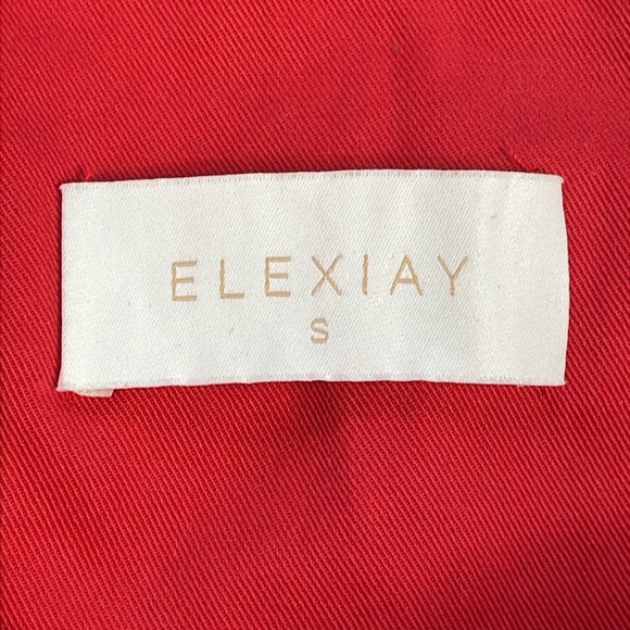 New Elexiay Kogi Crochet Embellished A Line Mini Dress Square Neck Red Sz S - Picture 9 of 16